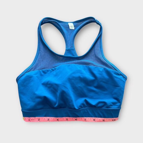 Lululemon Move Sheer Mesh Cutout Sports Bra Dark Royal Blue Size 6 - Picture 4 of 5